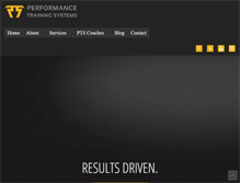 Tablet Screenshot of performancetrainingsystems.com